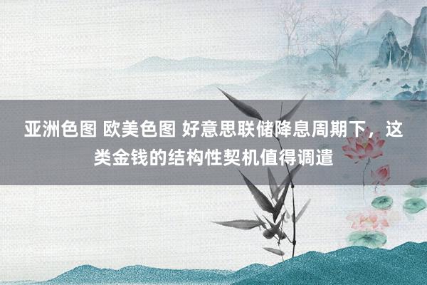 亚洲色图 欧美色图 好意思联储降息周期下，这类金钱的结构性契机值得调遣