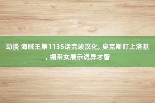 动漫 海贼王第1135话完竣汉化， 臭克斯盯上洛基， 绷带女展示诡异才智