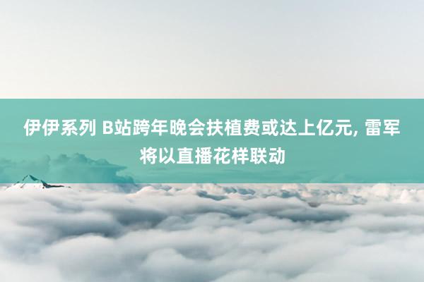 伊伊系列 B站跨年晚会扶植费或达上亿元， 雷军将以直播花样联动