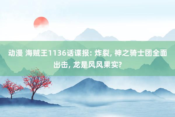 动漫 海贼王1136话谍报: 炸裂， 神之骑士团全面出击， 龙是风风果实?